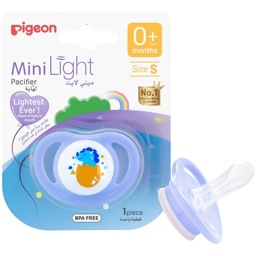 Pigeon Minilight Pacifier For 0+ Months Baby, Size - Small, Boy