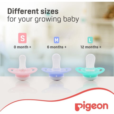 Pigeon Minilight Pacifier For 0+ Months Baby, Size - Small, Boy