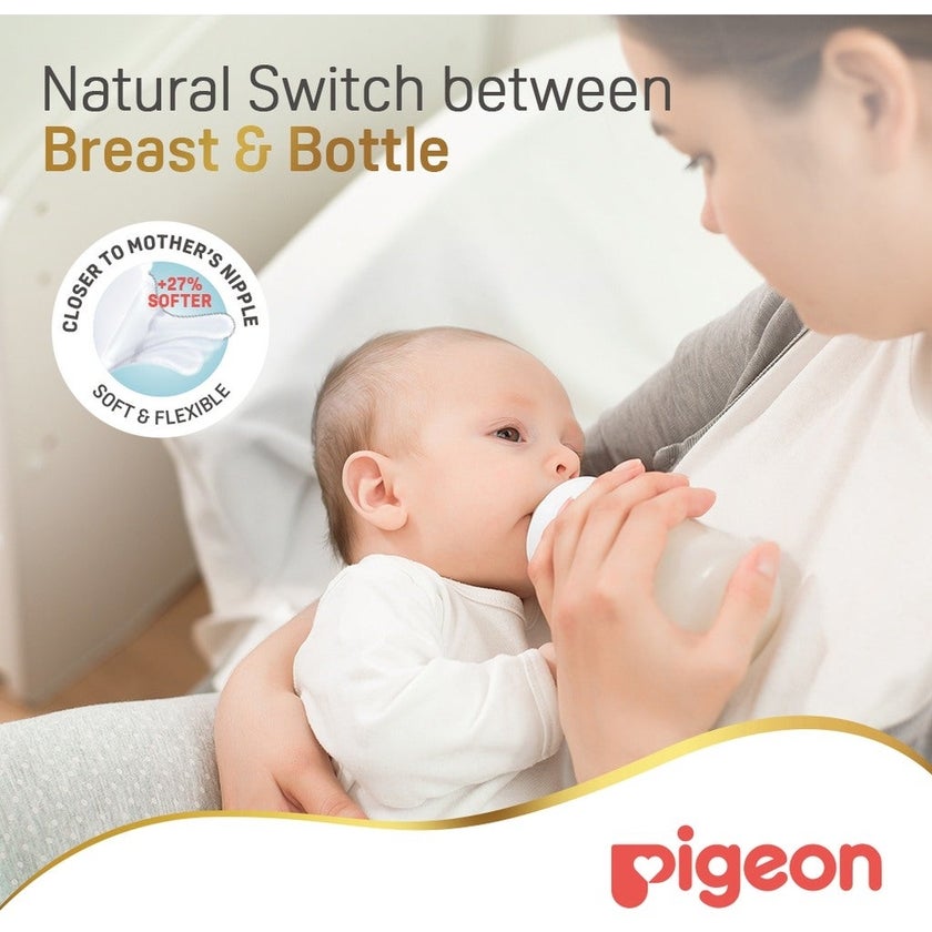 Pigeon SofTouch Wide Neck Nipples, Size - SS, Pack of 2's