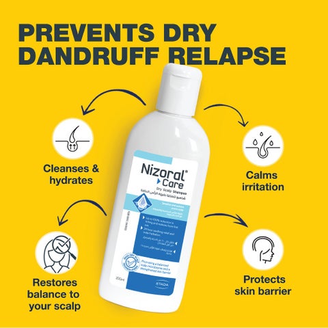 Nizoral Care Anti Dandruff Shampoo For Dry & Sensitive Scalp 200ml