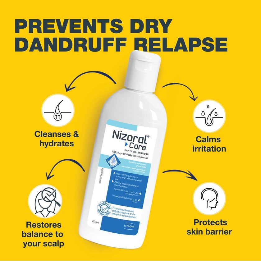 Nizoral Care Anti Dandruff Shampoo For Dry & Sensitive Scalp 200ml