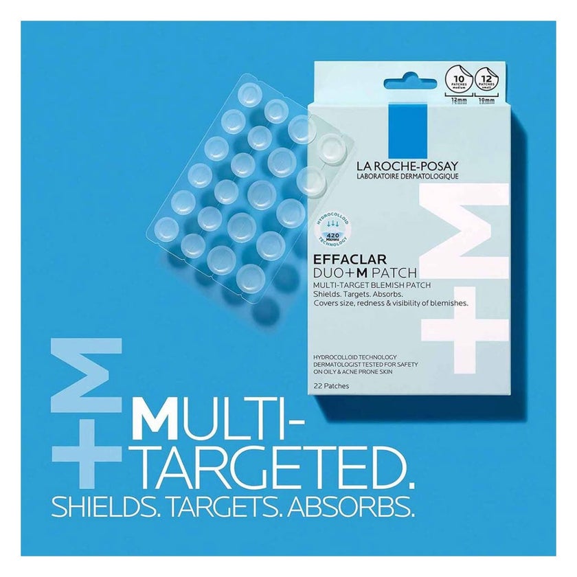 La Roche Posay Effaclar Duo+M Multi Target Blemish Patches, Pack of 22’s