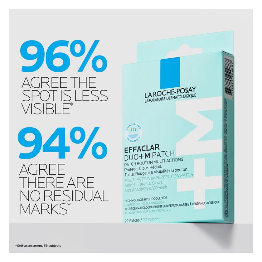 La Roche-Posay Effaclar Duo+M 3H Invisible Pimple Spot Treatment - 22 Patches