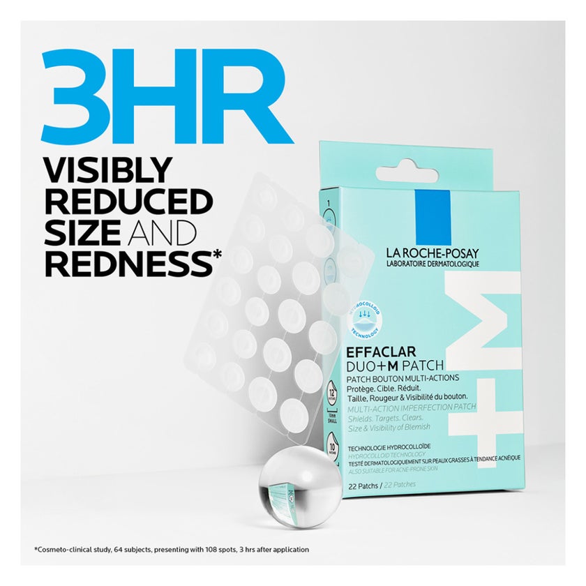 La Roche-Posay Effaclar Duo+M 3H Invisible Pimple Spot Treatment - 22 Patches