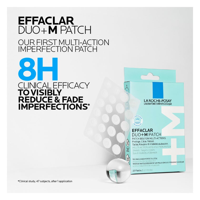 La Roche-Posay Effaclar Duo+M 3H Invisible Pimple Spot Treatment - 22 Patches