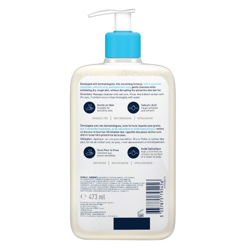 CeraVe SA Smoothing Cleanser With Salicylic Acid 473ml