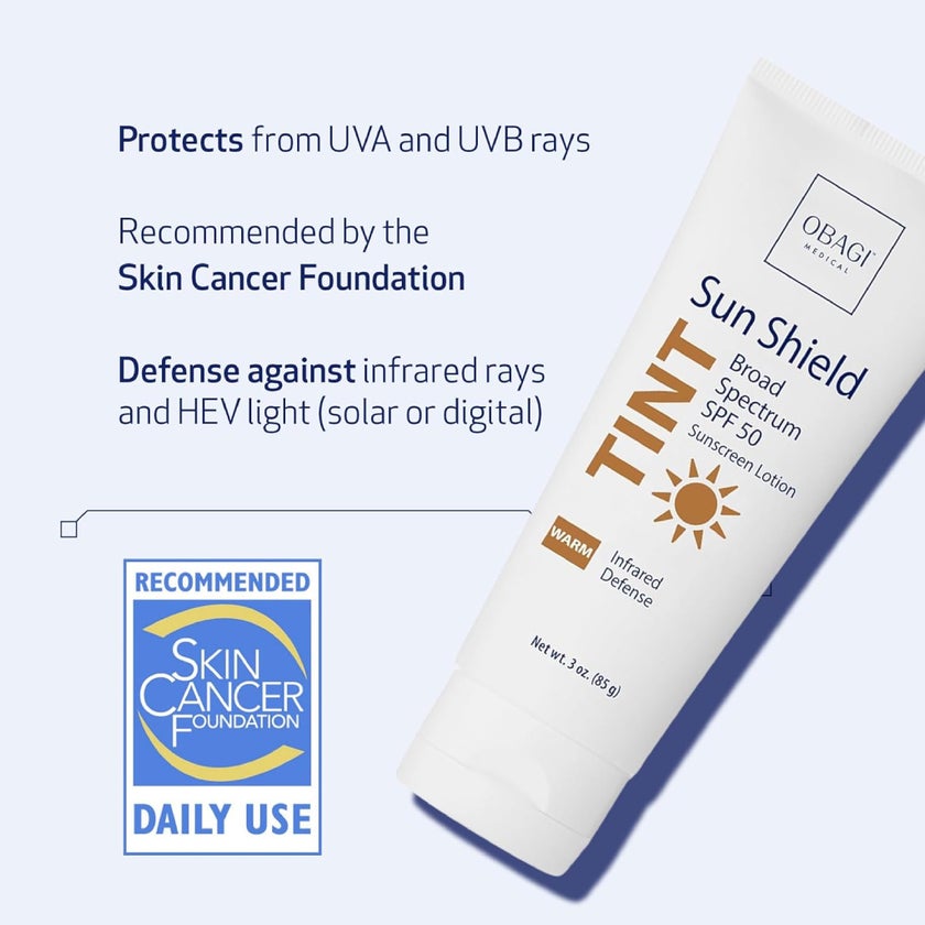 Obagi Sun Shield Broad Spectrum SPF 50 Tinted Sunscreen Lotion - 85g