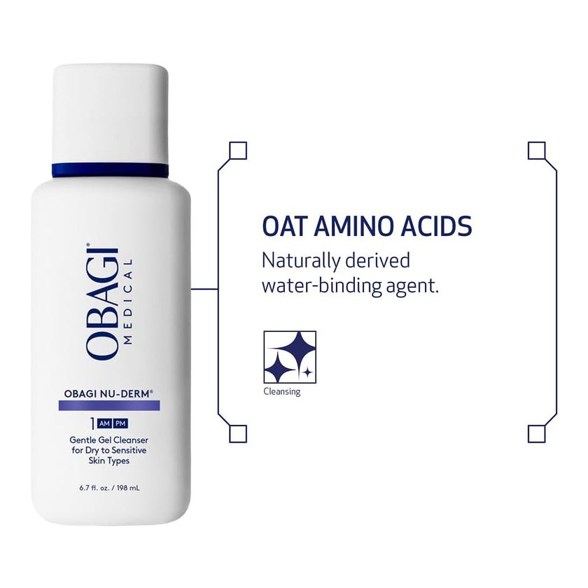 Obagi Nu-Derm Gentle Gel Cleanser, Sensitive Skin - 198ml