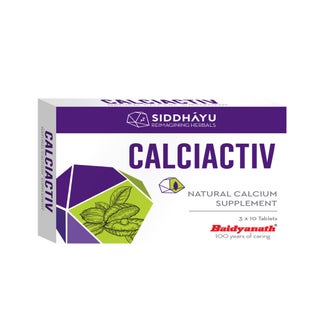 Siddhayu Calciactiv Calcium Supplement Tablets, Pack of 30's
