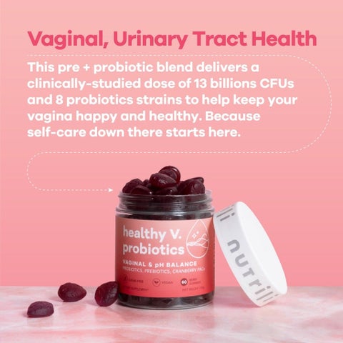 Nutrili Healthy V. Probiotic Adult Gummies For Women, Pack of 60's