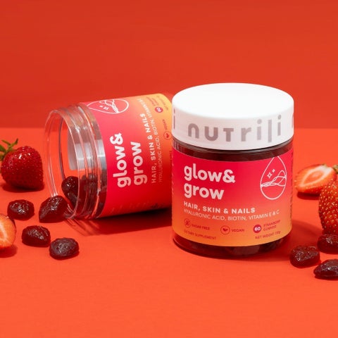 Nutrili Glow & Grow Adult Gummies For Hair, Skin & Nails, Pack of 60's