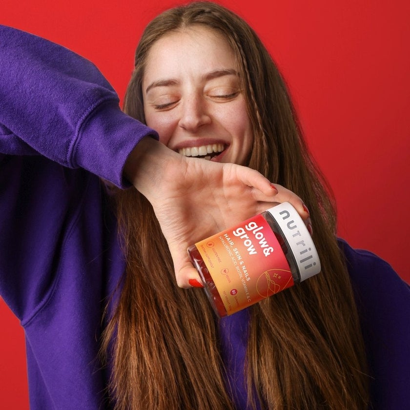 Nutrili Glow & Grow Adult Gummies For Hair, Skin & Nails, Pack of 60's