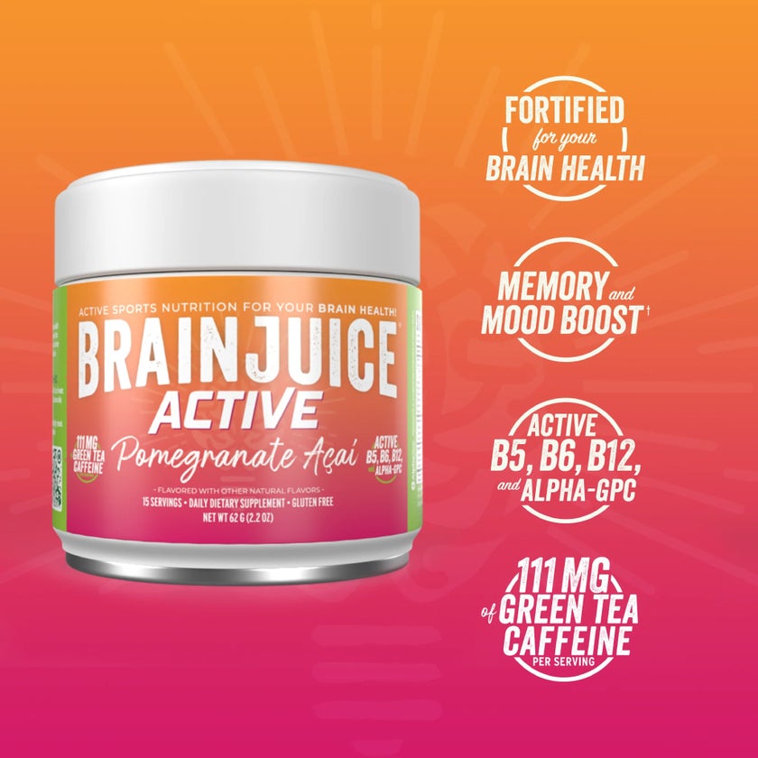 Brainjuice Daily Power Mix Pomegranate Acai Powder - 62g