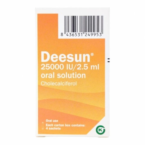 Deesun 25000IU/2.5ml Oral Solution - 4 Sachets