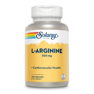 Solaray L-Arginine 500mg Veg Capsules For Cardiovascular Health, Pack of 100's
