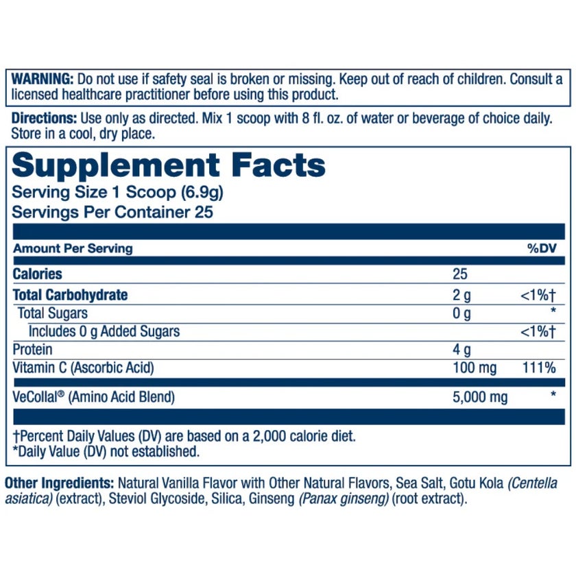 Solaray Vegan Collagen Booster Powder For Skin Health 173g