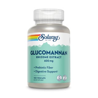 Solaray Glucomannan 600mg Veg Capsules For Digestive Support, Pack of 100's