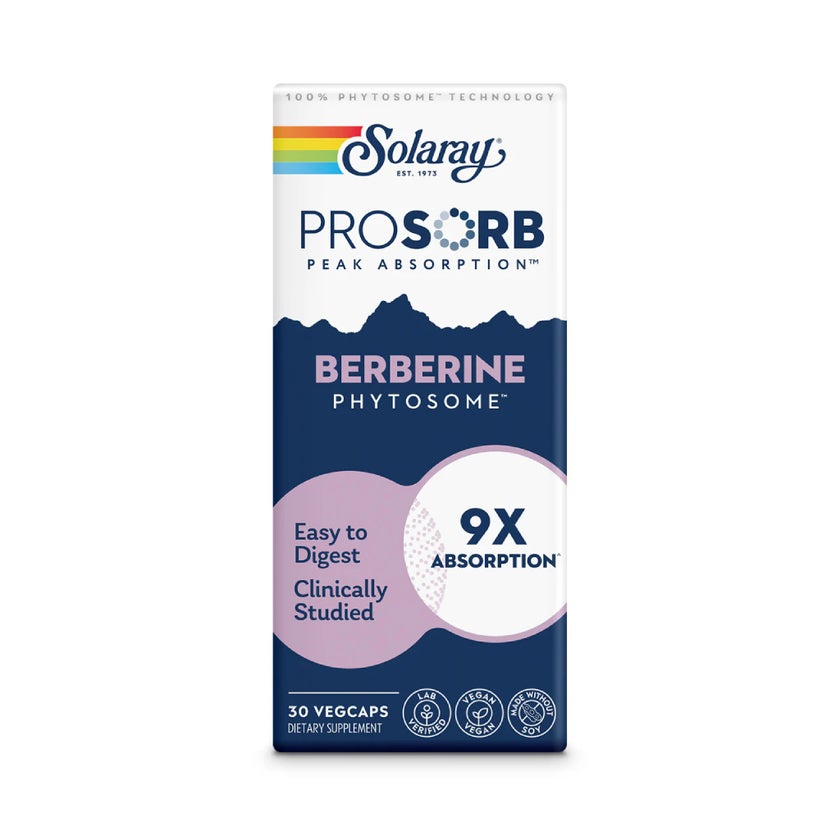 Solaray Prosorb Berberine Veg Capules For Wellness Support, Pack of 30's