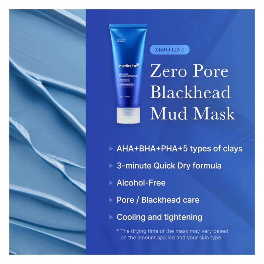 Medicube Zero Pore Blackhead Mud Facial Mask 100g