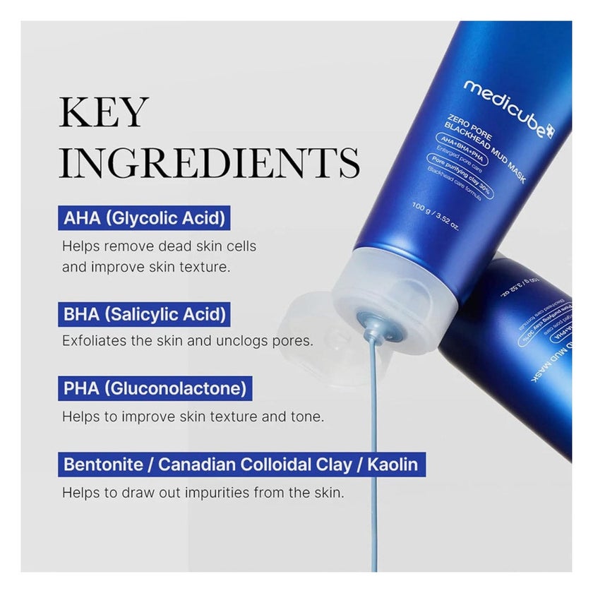 Medicube Zero Pore Blackhead Mud Facial Mask 100g
