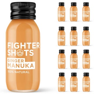 Fighter Shots Ginger & Manuka Honey Shots 60ml, Pack of 12's