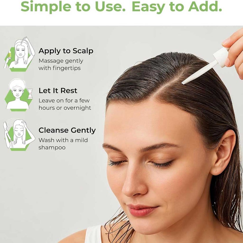 Ghori Rosemery, Mint & Biotin Fortifying Hair Oil 59ml