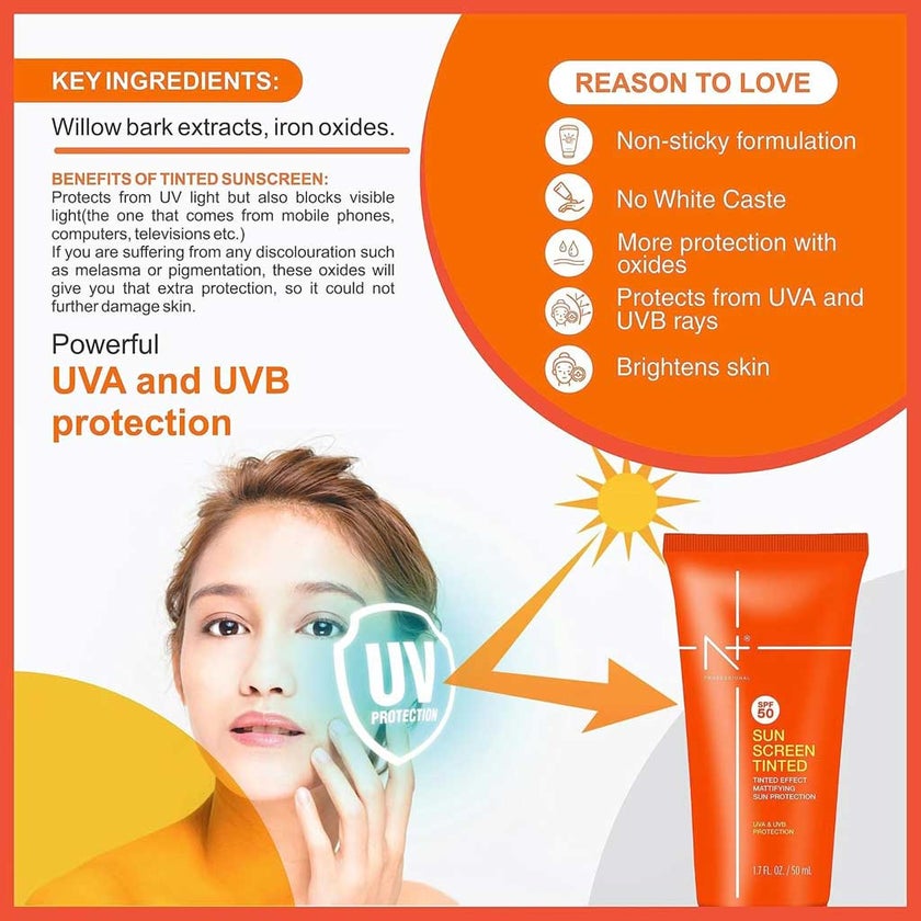 Ghori N+ Professional SPF50 PA+++ Sun Screen Lotion 50ml