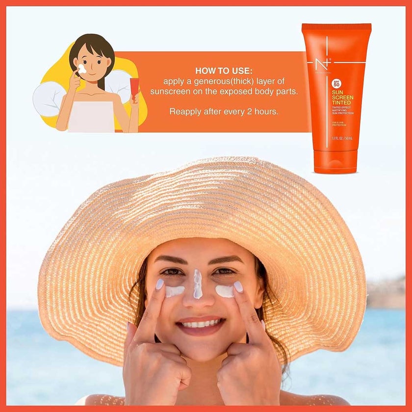 Ghori N+ Professional SPF50 PA+++ Sun Screen Lotion 50ml