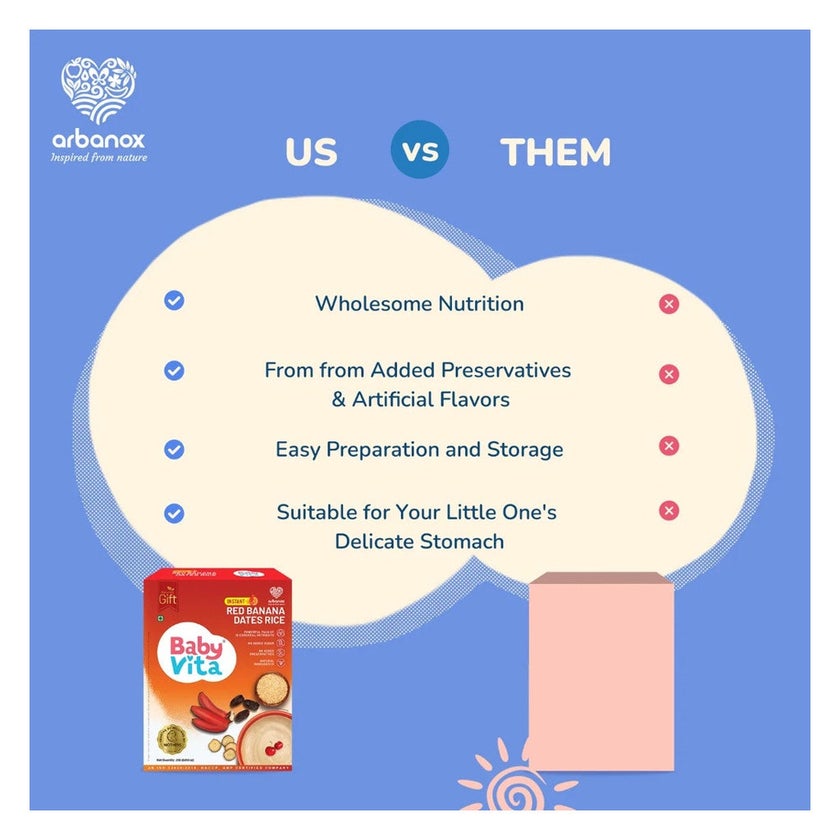 Babyvita Instant Red Banana Dates Rice Mix Powder 300g