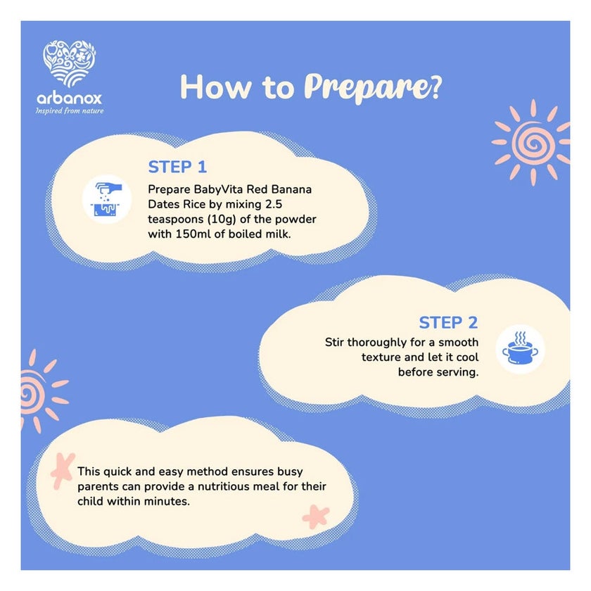 Babyvita Instant Red Banana Dates Rice Mix Powder 300g