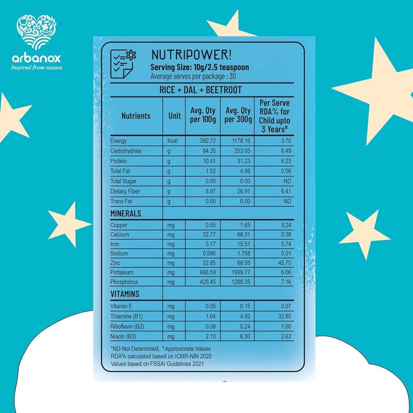 Babyvita Instant Rice Daal Beetroot Mix Powder 300g