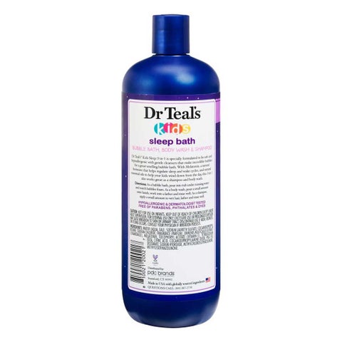 Dr Teal's Kids 3-in-1 Bubble Bath, Body Wash & Shampoo - 591ml