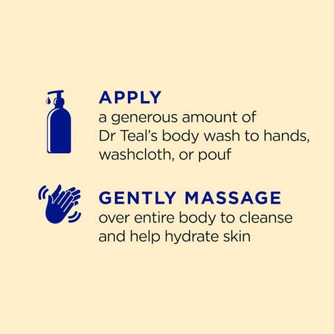 Dr Teal's Pure Epsom Salt Prebiotic & Lemon Balm Body Wash 710ml