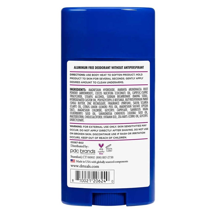 Dr Teal's Magnesium + Elderberry & Vitamin D Deodorant Stick 75g