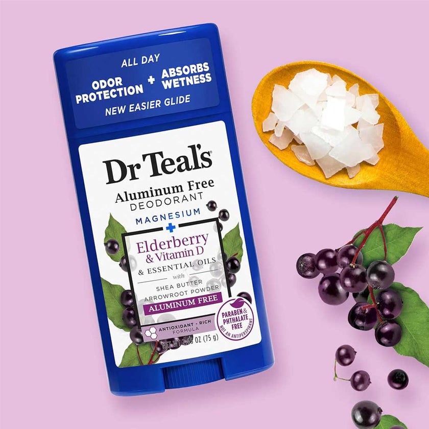 Dr Teal's Magnesium + Elderberry & Vitamin D Deodorant Stick 75g