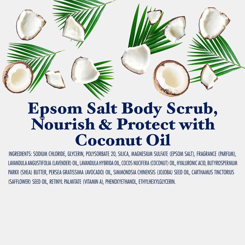 Dr Teal's Epsom Salt Nourish & Protect Coconut Oil Body Scrub 454g