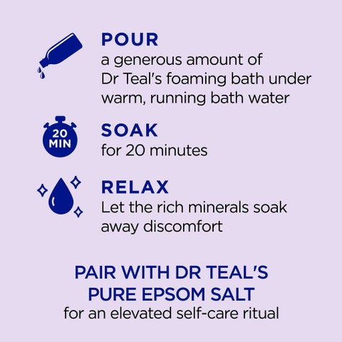 Dr Teal's Soothe & Sleep With Lavender Foaming Bath 1000ml