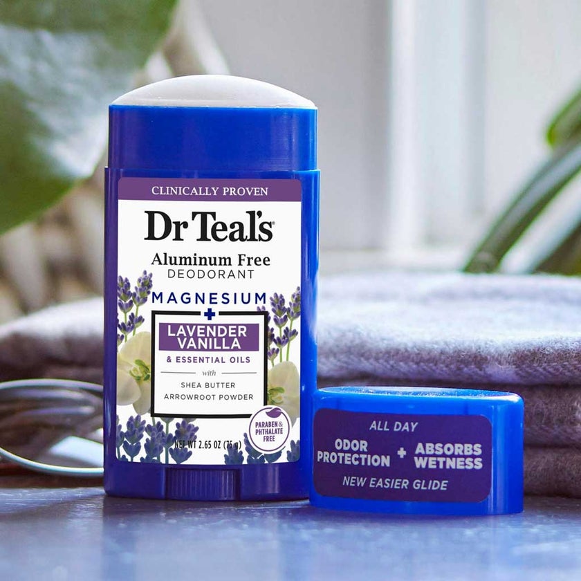 Dr Teal's Magnesium + Lavender Vanilla Deodorant 75g