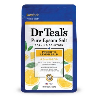 Dr Teal's Pure Epsom Salt Prebiotic Lemon Balm Soaking Solution 1.36kg