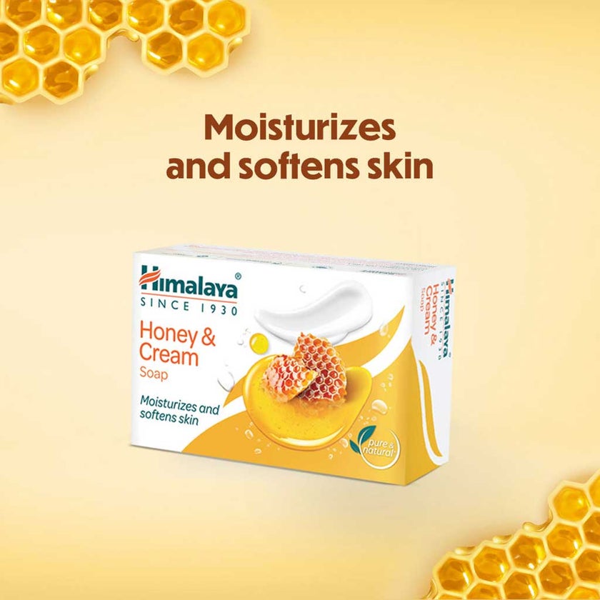 Himalaya Cream & Honey Nourishing Soap 125g, Pack of 6