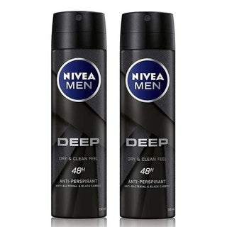 Nivea Men Deep Deo Spray 150ml, Pack of 2