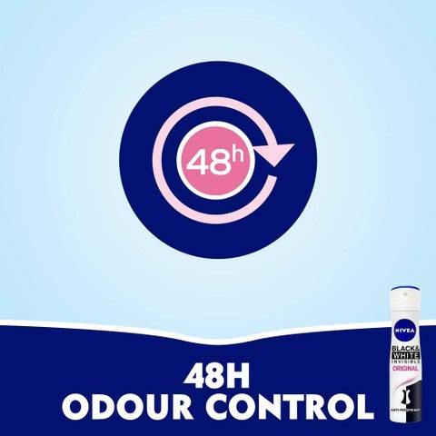 Nivea Women Black & White Deo Spray - 150ml x 2