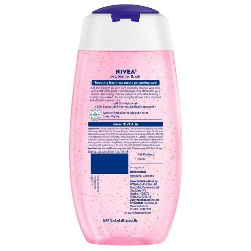 Nivea Waterlily & Oil Shower Gel 250ml, Pack of 2