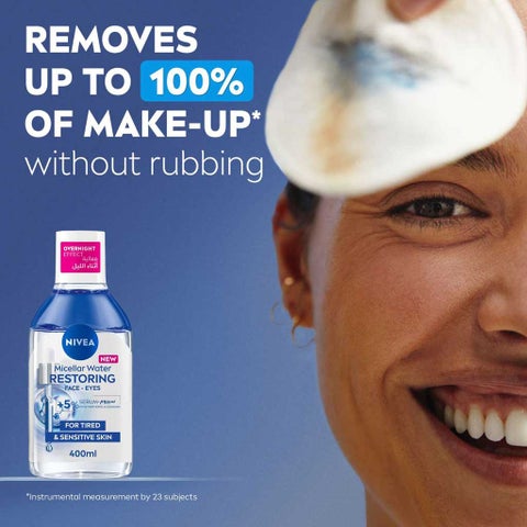 Nivea Restoring Micellar Water 400ml + Cotton Pads