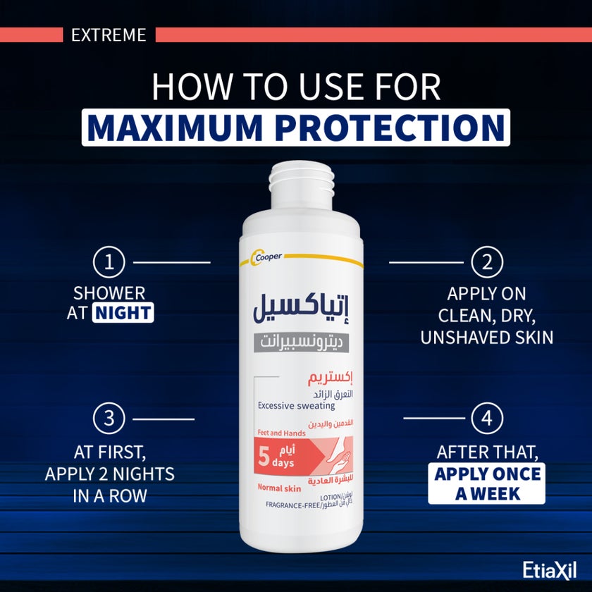 Etiaxil Detranspirant 5-Days Hands & Feet Excessive Sweating Lotion 100ml