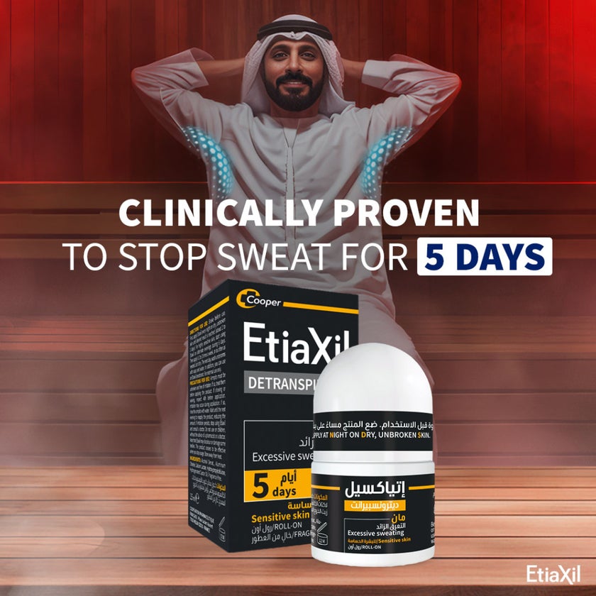 Etiaxil Detranspirant 5-Days Sensitive Underarm Excessive Sweating Roll-On 15ml