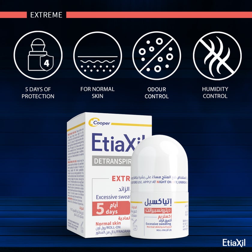 Etiaxil Detranspirant 5-Days Underarm Excessive Sweating Roll-On 15ml