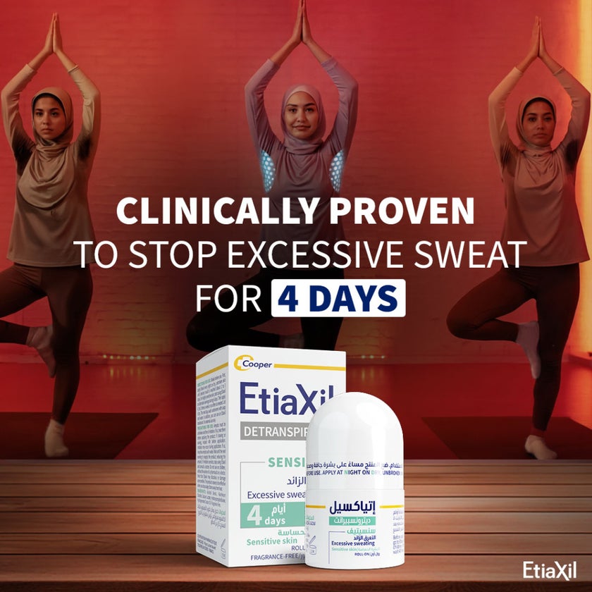 Etiaxil Detranspirant 4-Days Sensitive Underarm Excessive Sweating Roll-On 15ml
