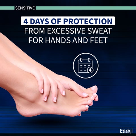 Etiaxil Detranspirant 4-Days Sensitive Hands & Feet Excessive Sweating Lotion 100ml
