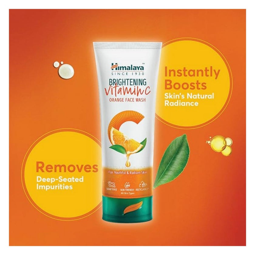 Himalaya Brightening Vitamin C Orange Face Wash 100ml